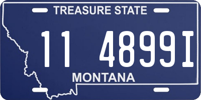 MT license plate 114899I