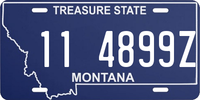 MT license plate 114899Z