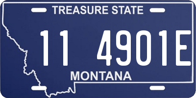 MT license plate 114901E