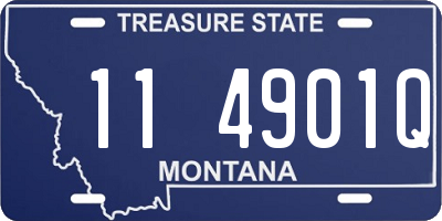MT license plate 114901Q