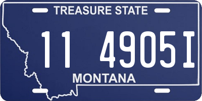 MT license plate 114905I