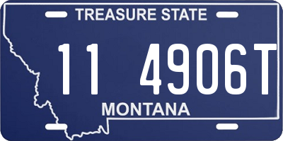 MT license plate 114906T