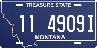 MT license plate 114909I