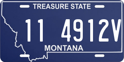 MT license plate 114912V