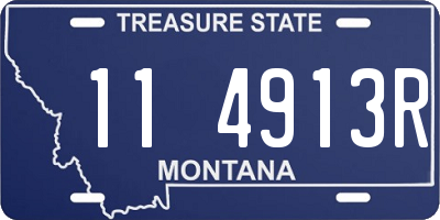 MT license plate 114913R