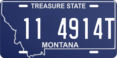 MT license plate 114914T