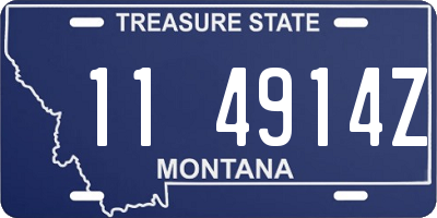 MT license plate 114914Z