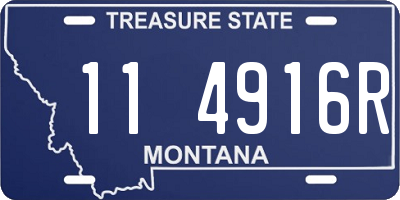 MT license plate 114916R