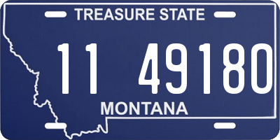 MT license plate 114918O