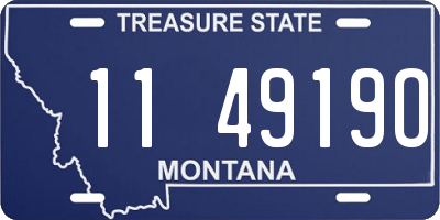 MT license plate 114919O