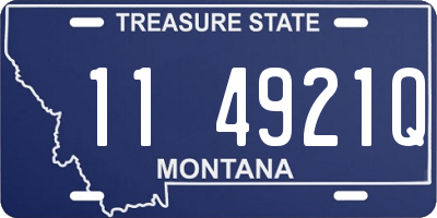 MT license plate 114921Q