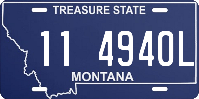 MT license plate 114940L