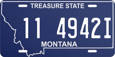 MT license plate 114942I