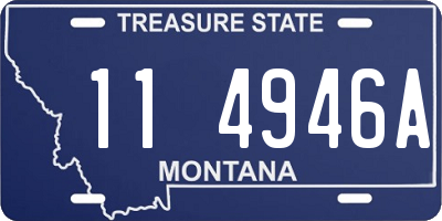 MT license plate 114946A