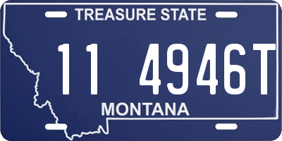 MT license plate 114946T