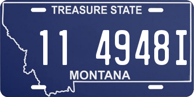 MT license plate 114948I