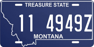 MT license plate 114949Z