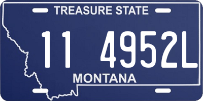 MT license plate 114952L