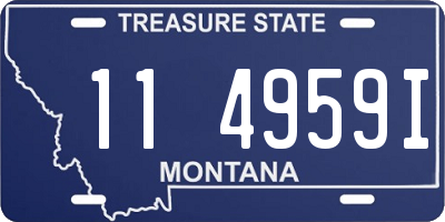 MT license plate 114959I