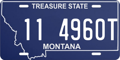 MT license plate 114960T