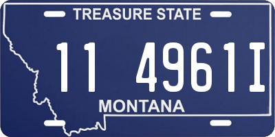 MT license plate 114961I