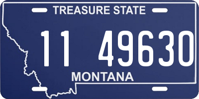 MT license plate 114963O