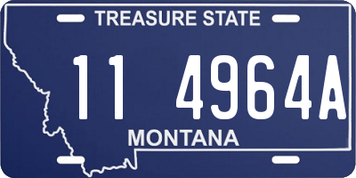 MT license plate 114964A