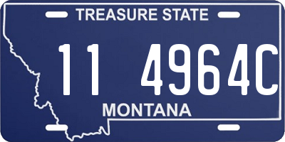 MT license plate 114964C