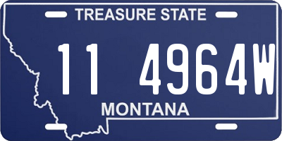 MT license plate 114964W