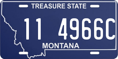 MT license plate 114966C