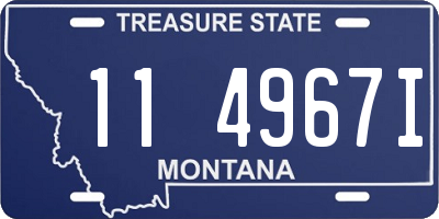 MT license plate 114967I