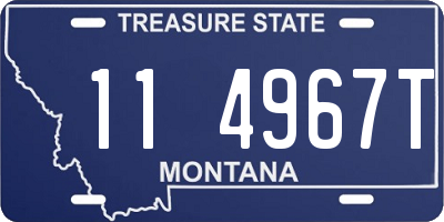 MT license plate 114967T
