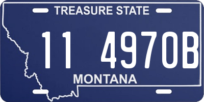 MT license plate 114970B