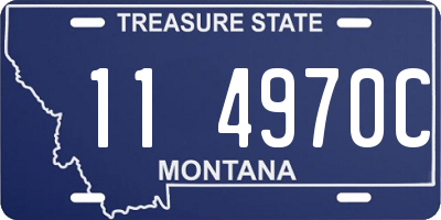 MT license plate 114970C