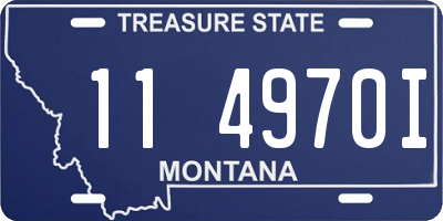 MT license plate 114970I