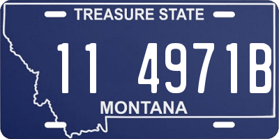 MT license plate 114971B