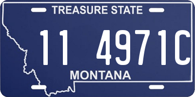 MT license plate 114971C