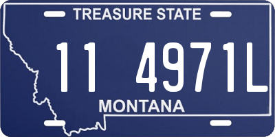 MT license plate 114971L