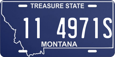 MT license plate 114971S