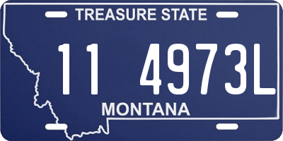 MT license plate 114973L