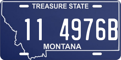 MT license plate 114976B