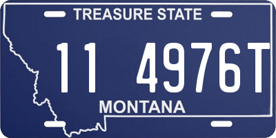 MT license plate 114976T