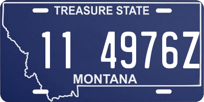 MT license plate 114976Z