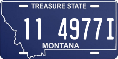 MT license plate 114977I