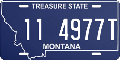 MT license plate 114977T