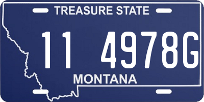 MT license plate 114978G