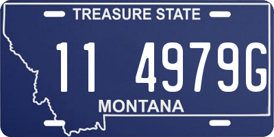 MT license plate 114979G