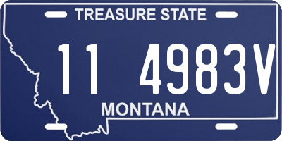 MT license plate 114983V