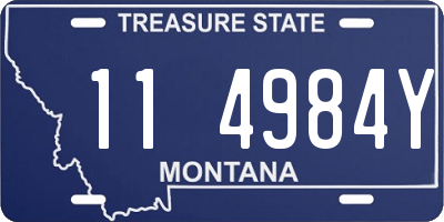 MT license plate 114984Y