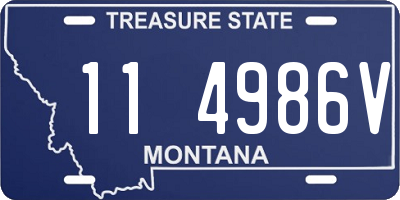 MT license plate 114986V